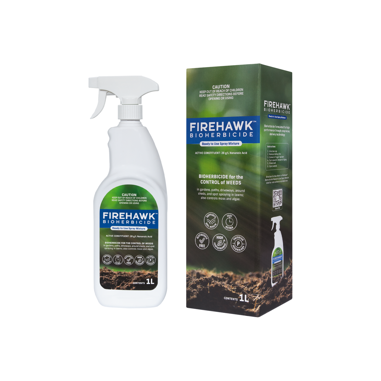 FireHawk Bioherbicide Ready to Use Spray Mixture - 1L